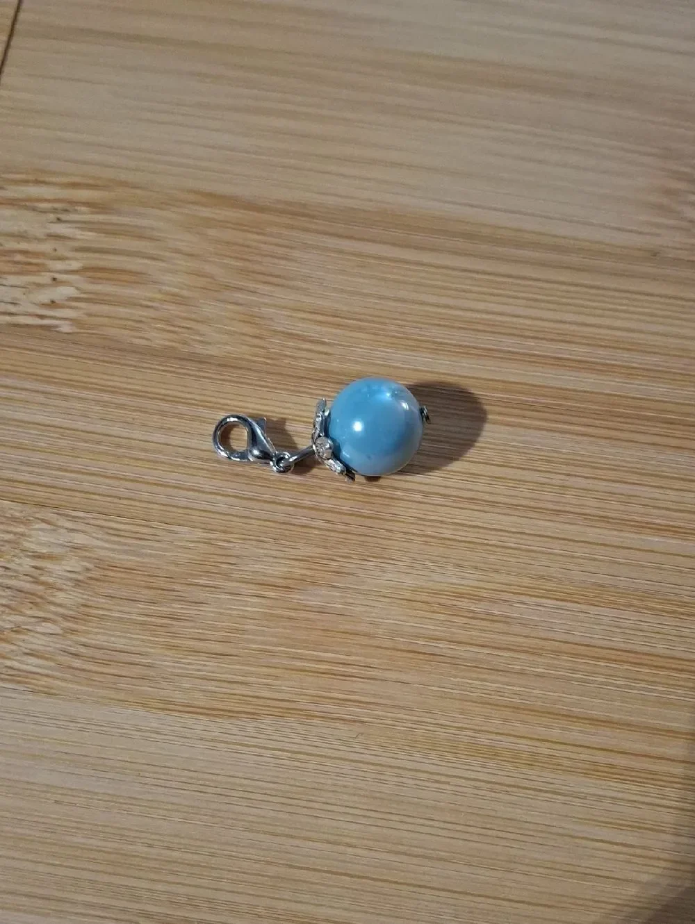 Blue Pearl Dangle For Floating Locket Jewelry